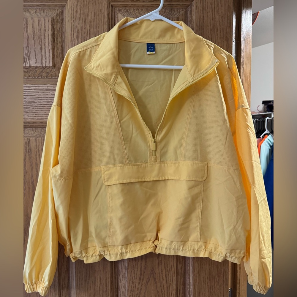 Women's Yellow half zip